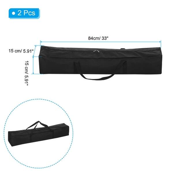 2Pcs 33" Camp Chair Replacement Bag Nylon Large Zippered Carrying Bag